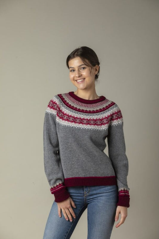 ERIBÉ Alpine Short Sweater Greyberry