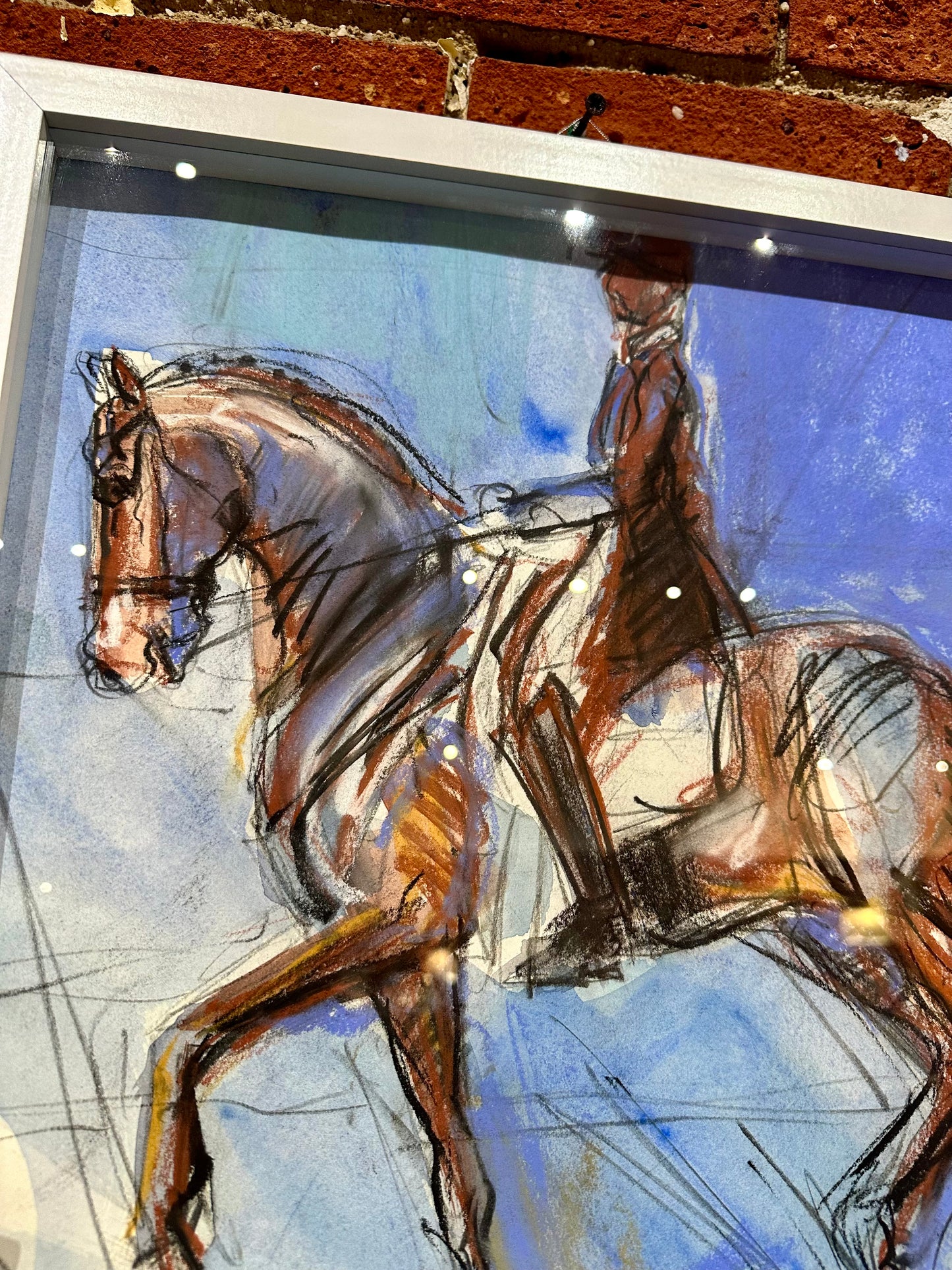 Original artwork "Dressage Horse and Rider" - Art of Equestrian
