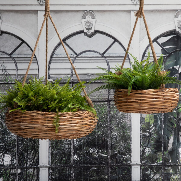 rattan hanging planter Remi Hanging Planter Basket