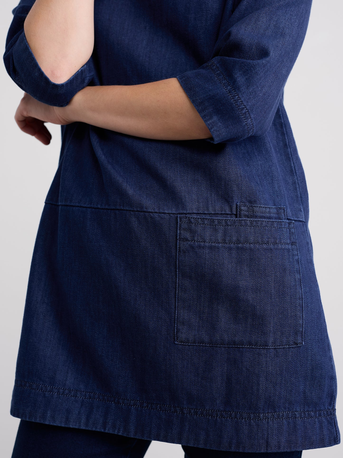 SEASALT CORNWALL - Curlew Cry Denim Tunic - Mid Wash