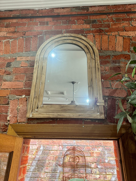 Mirror - Arched wood - rustic