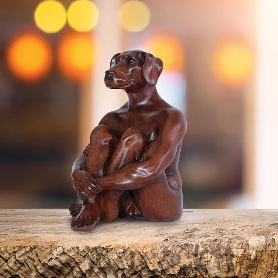 GILLIE & MARC - Nature Mini Dogman & Mini Rabbitwomam (Resin Sculpture) SET