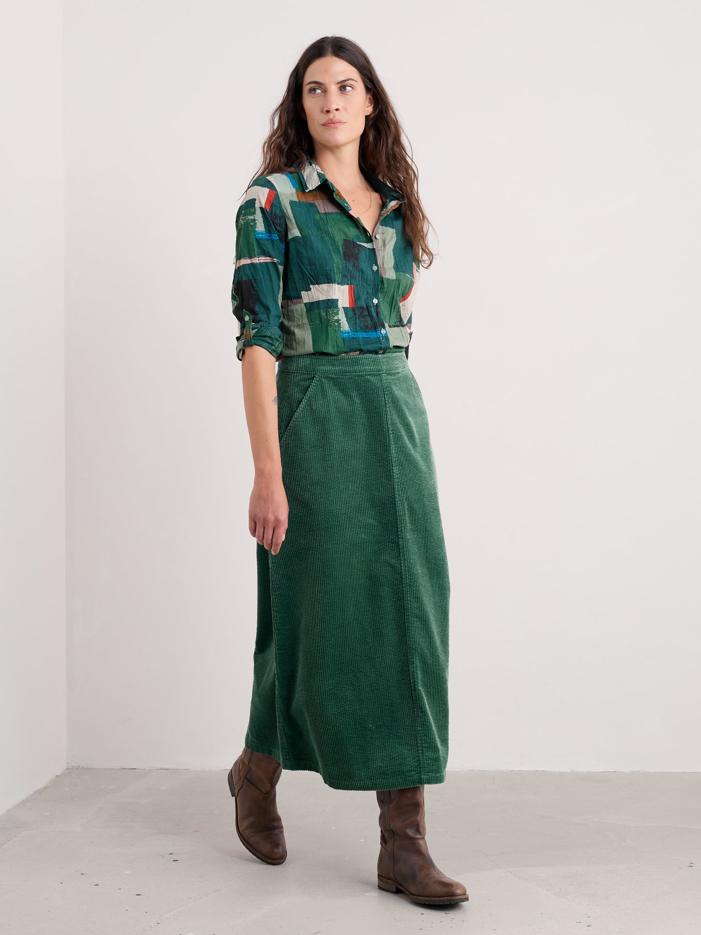 SEASALT CORNWALL - Larissa Shirt - Aerial Field Coppice