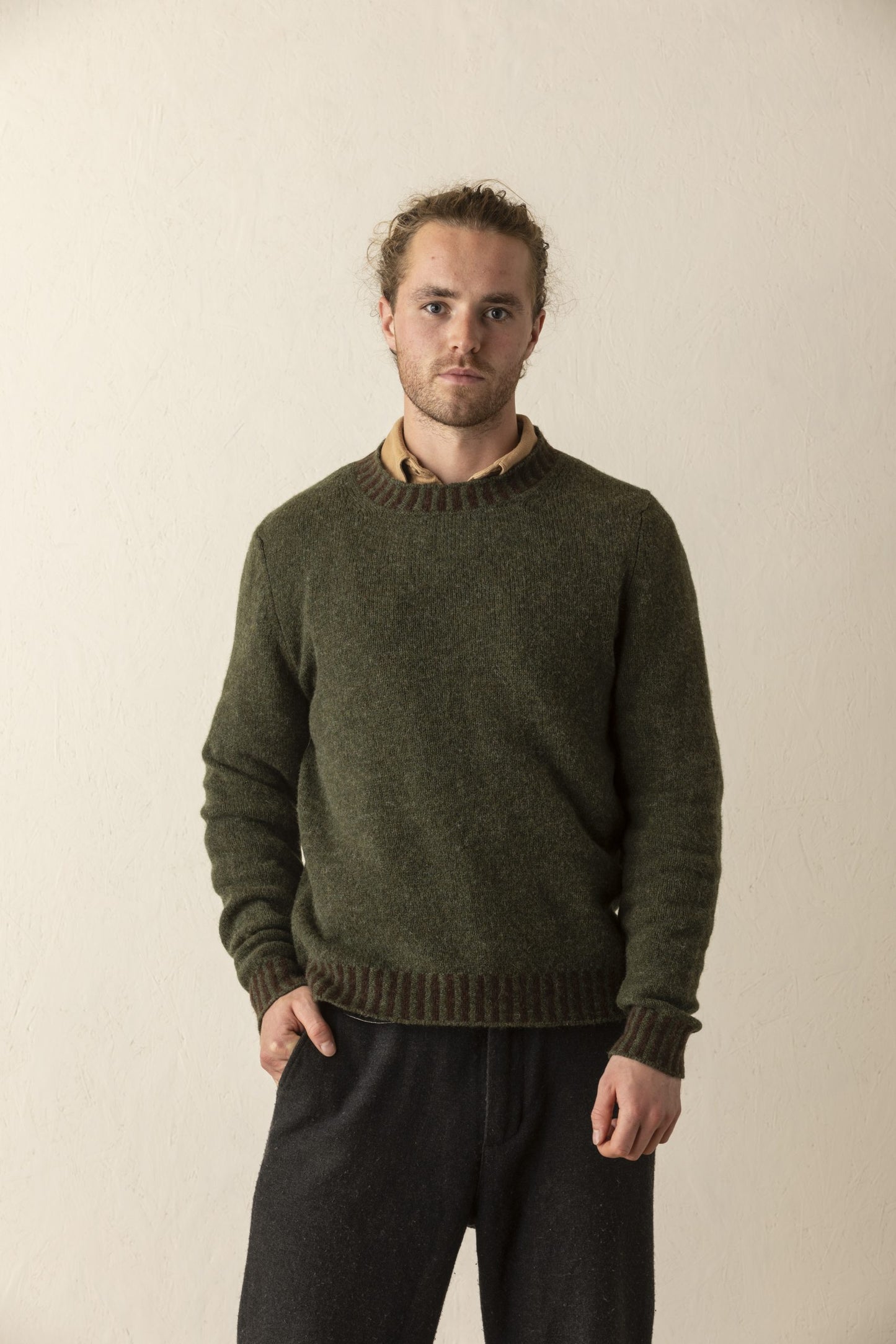 ERIBÉ Braur Mens Sweater Evergreen
