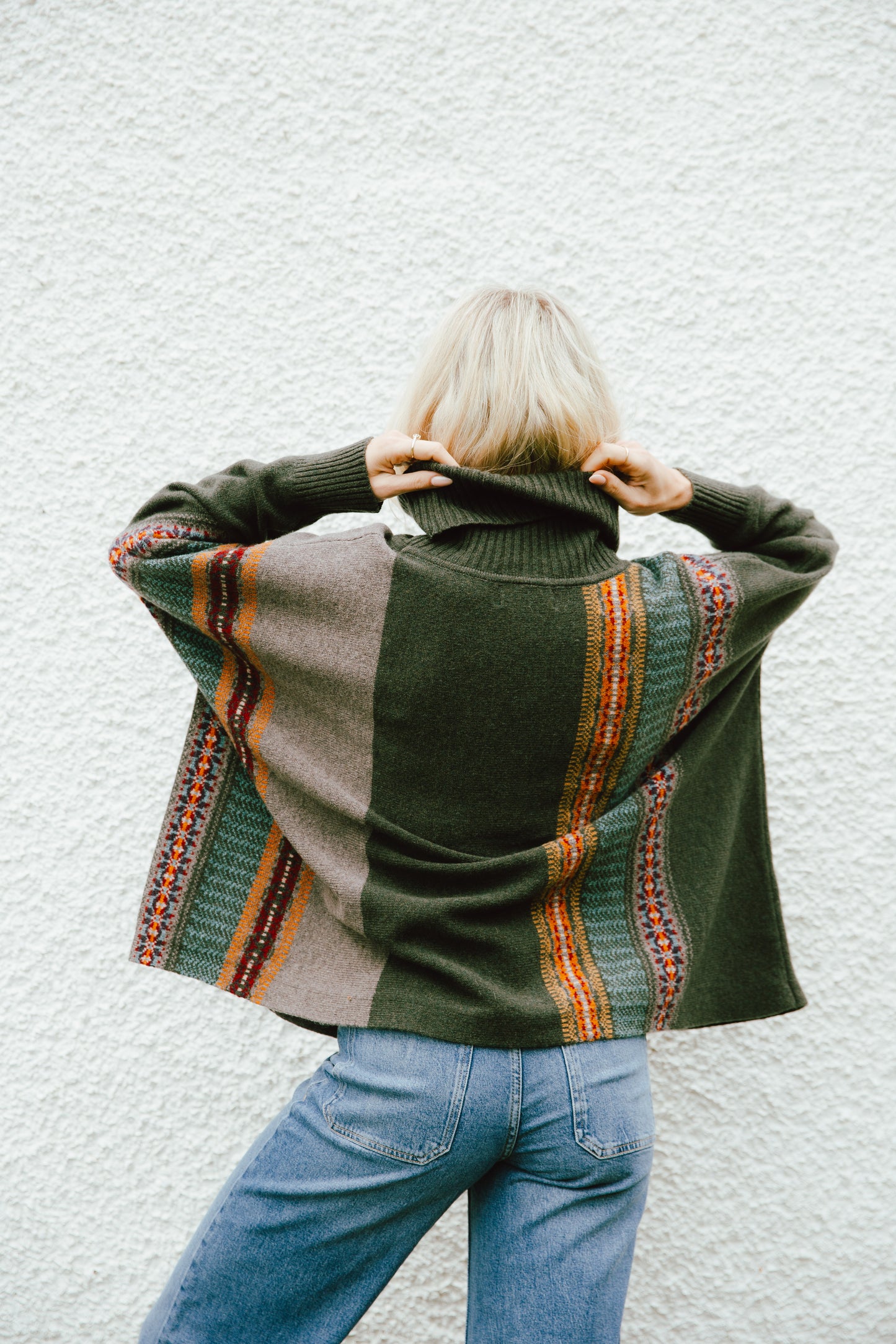 ERIBÉ Knitwear - Bracken Montrose Cowl Sweater 100% Merino Lambswool