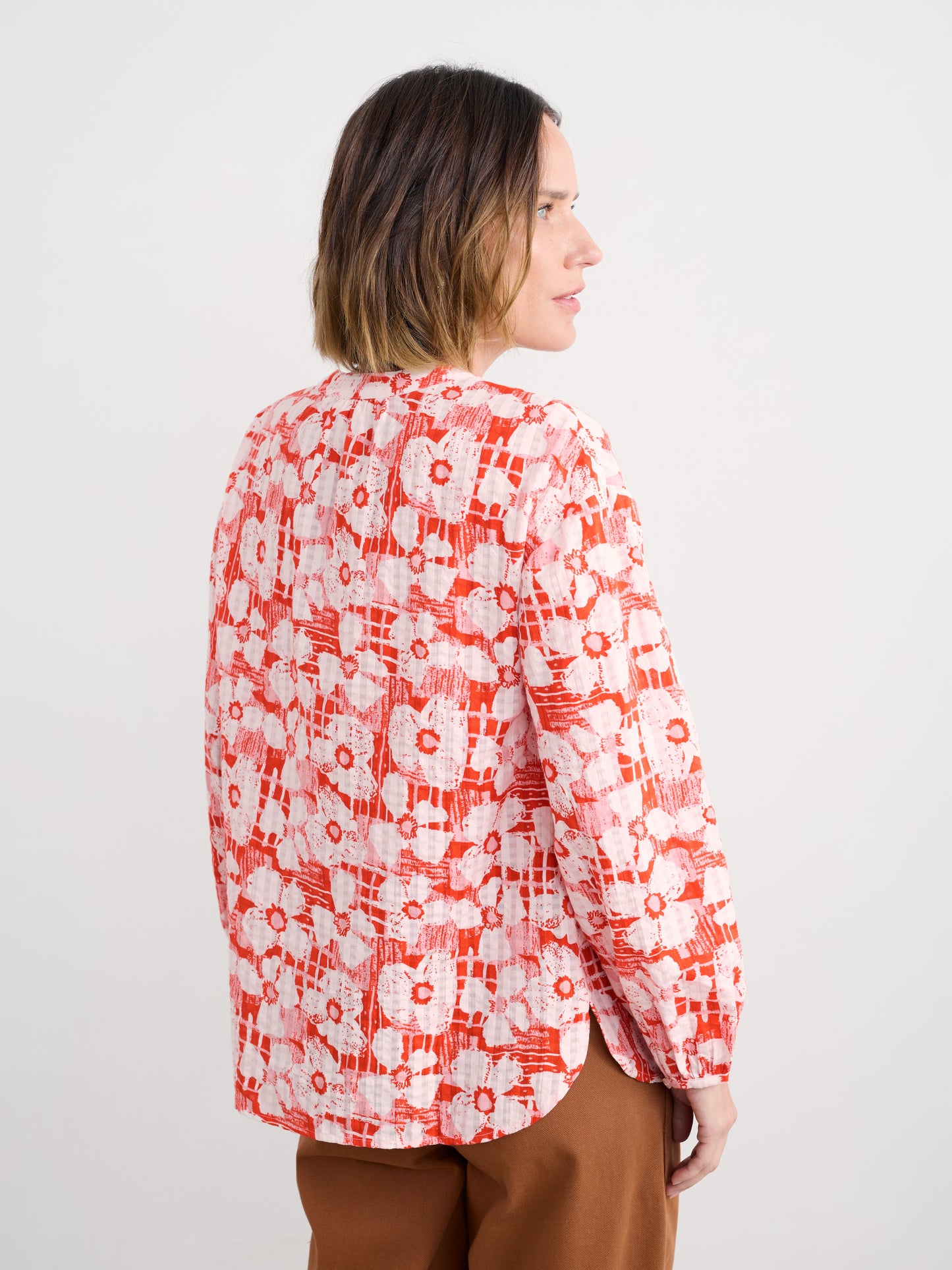 SEASALT CORNWALL - Radiance Shirt - Patchwork Bloom Chalk