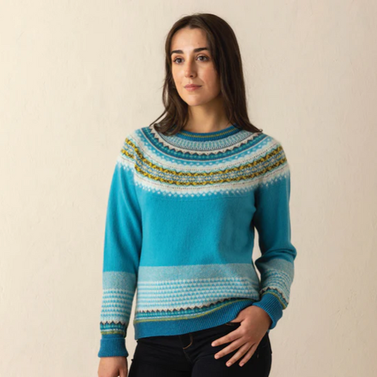 ERIBÉ Alpine Sweater Turquoise