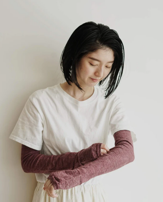 nishiguchi kutsushita : teni linen arm covers long