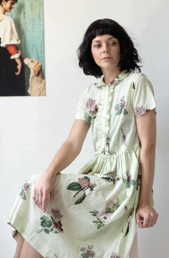 Mabel Dress in Arbour *organic cotton LAZYBONES
