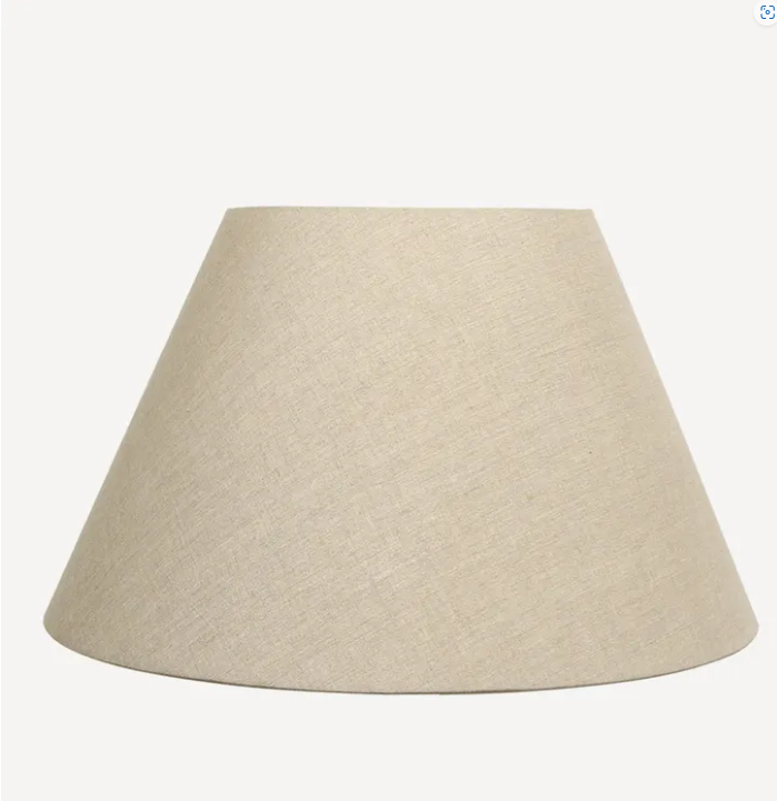 Rectangle Tall Lampbase Antique Silver with Tapered Shade (Linen)
