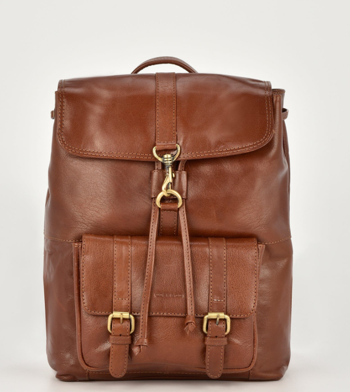 York Large Leather Backpack