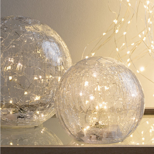 Glass crackle ball - LED