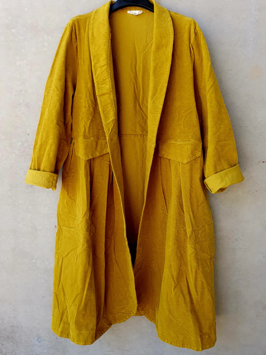 FREDERIC - Velvet cotton coat 100% cotton fabric