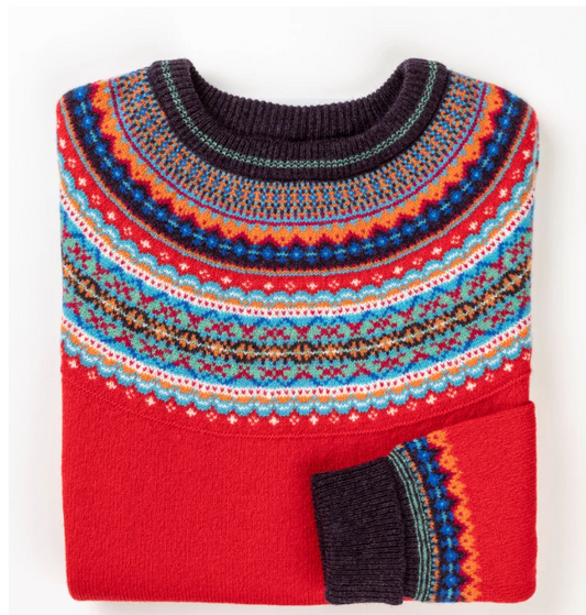 ERIBÉ Alpine Short Sweater Crabapple