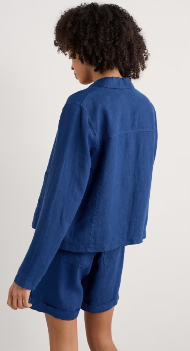 SEASALT CORNWALL - Arame Linen Jacket - Yacht