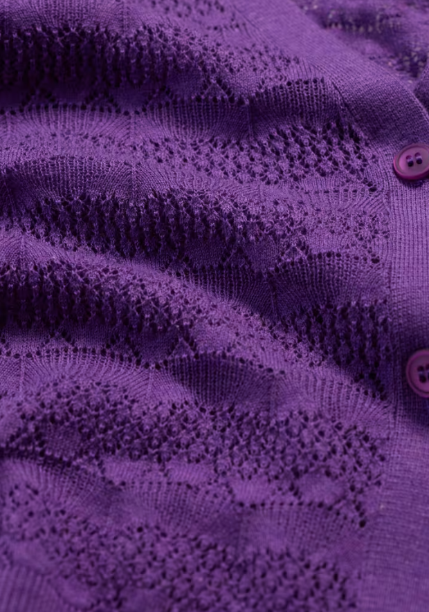 SEASALT CORNWALL - Sweet Day Cardigan - Pansy Purple