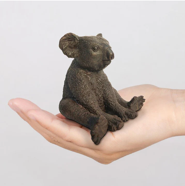 Suzie the Koala Is Happy (Bronze Sculpture, Pocket Size) - Gillie and Marc