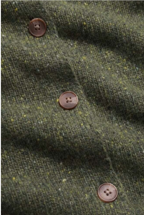 SEASALT CORNWALL - Dawson Pick Merino Rich Cardigan - Alpine