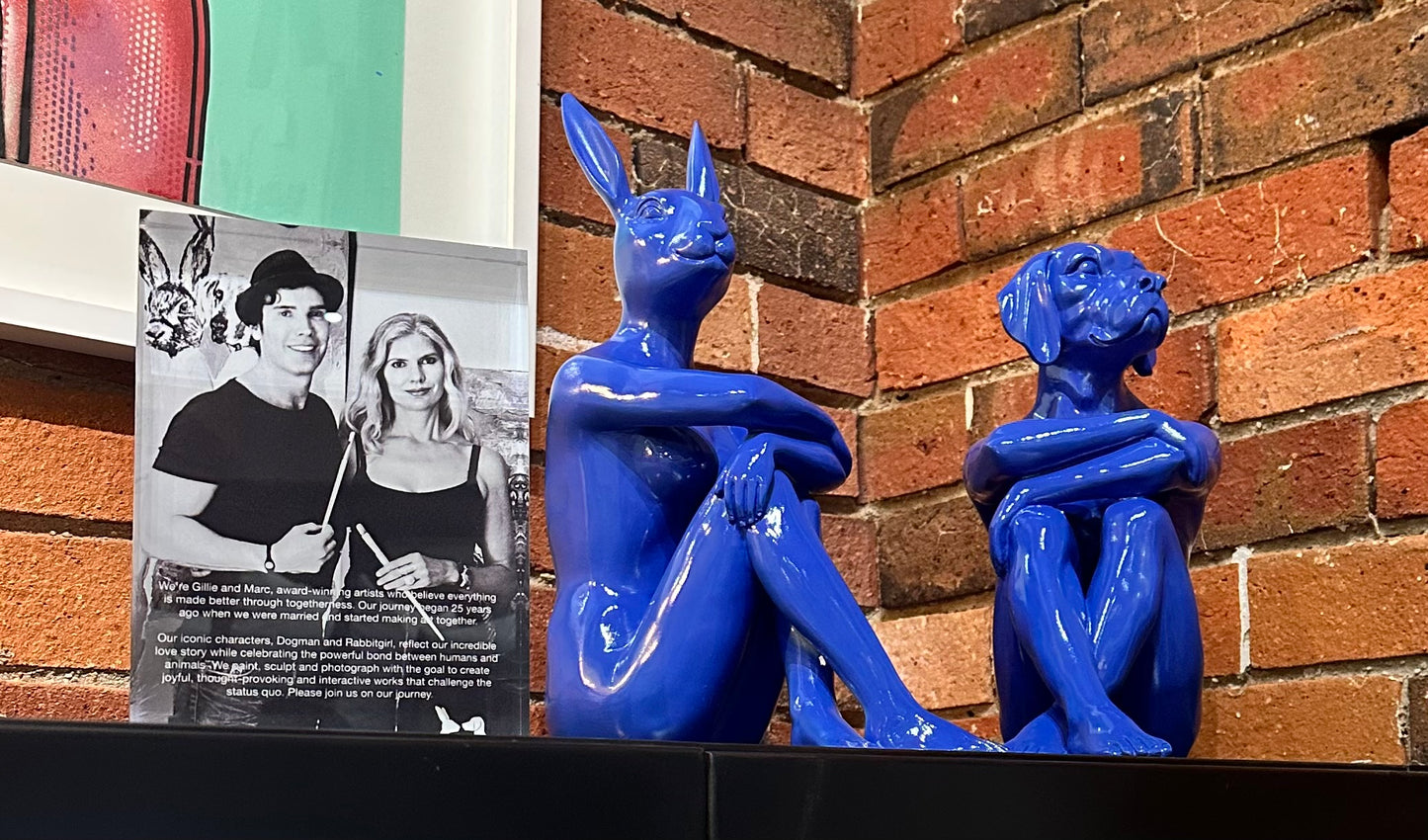 Cool City Bunny & Cool City Pup Blue set (Resin Sculpture) - Gillie and Marc
