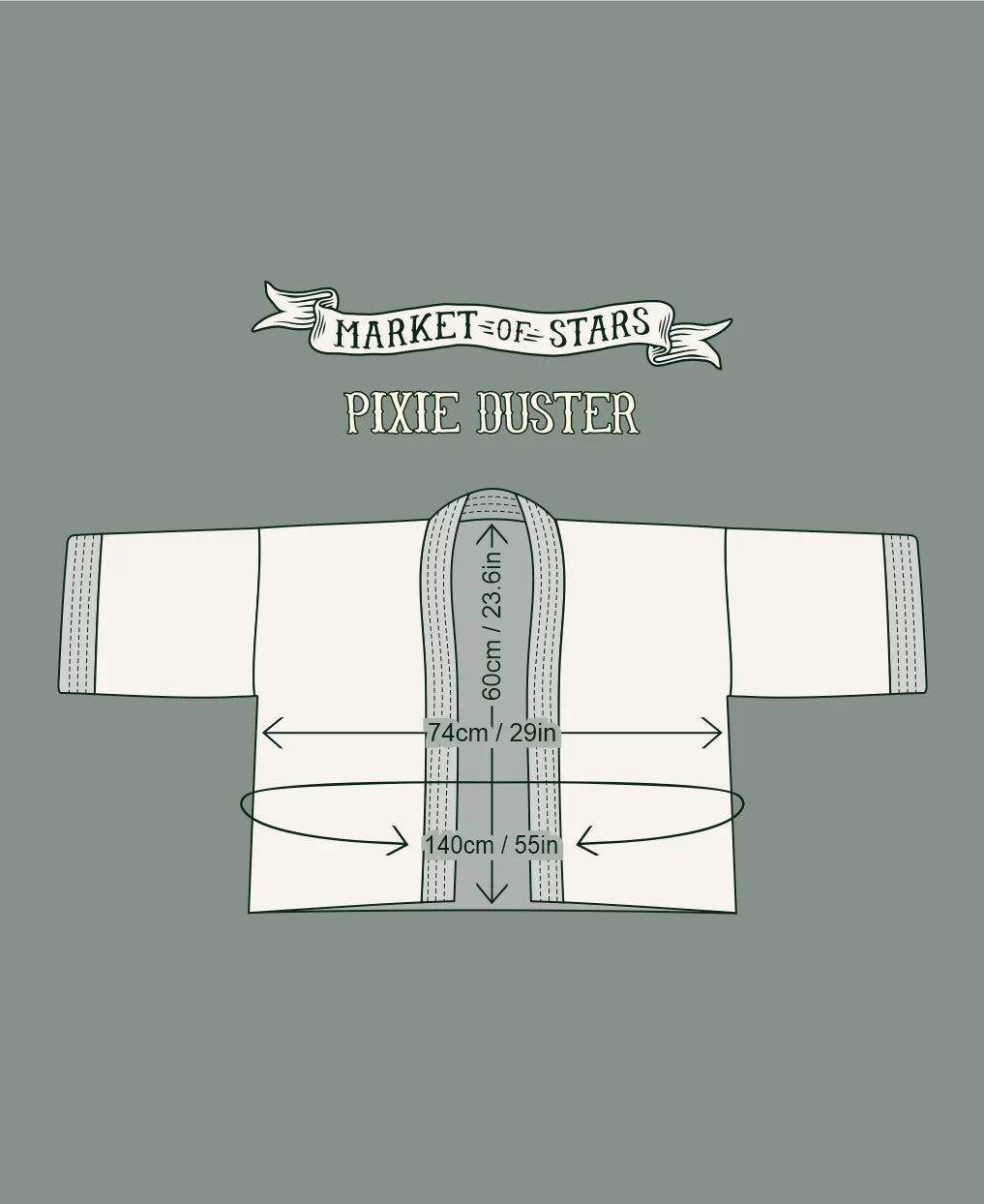 Market of Stars - Golden Hour - Pixie Duster Crop Kimono