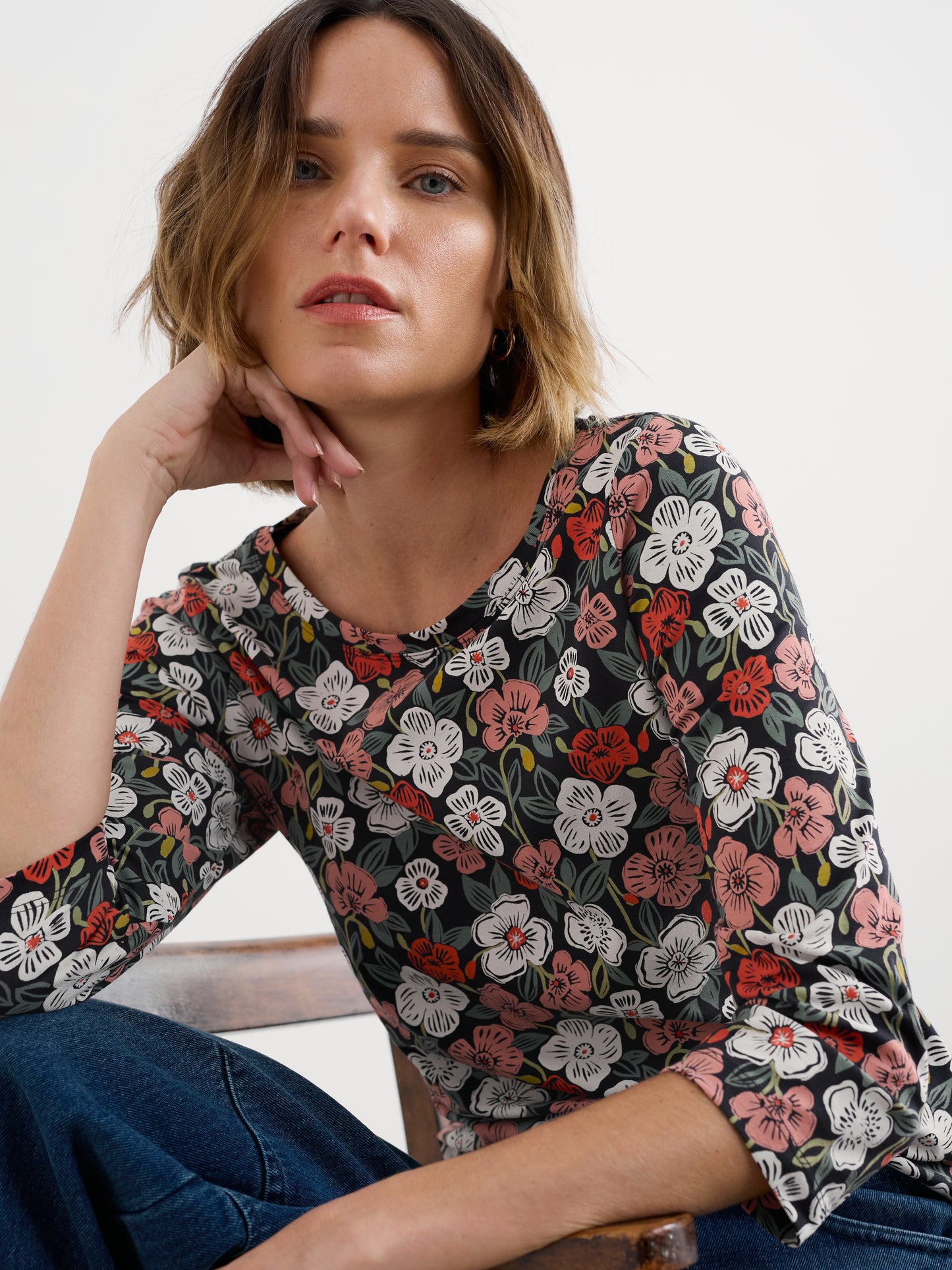 SEASALT CORNWALL - Easel Top -  Floral Tumble Onyx