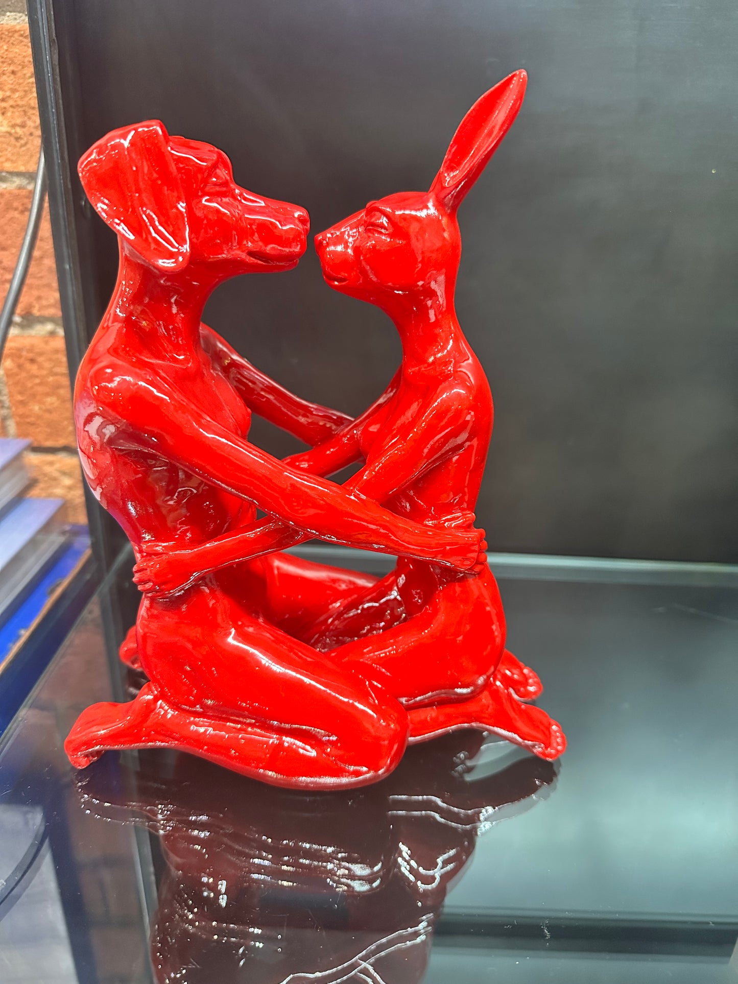 They Were the Best Kissers (Resin Sculpture) RED - Gillie and Marc