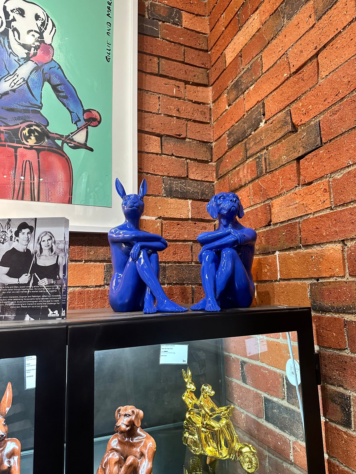 Cool City Bunny & Cool City Pup Blue set (Resin Sculpture) - Gillie and Marc