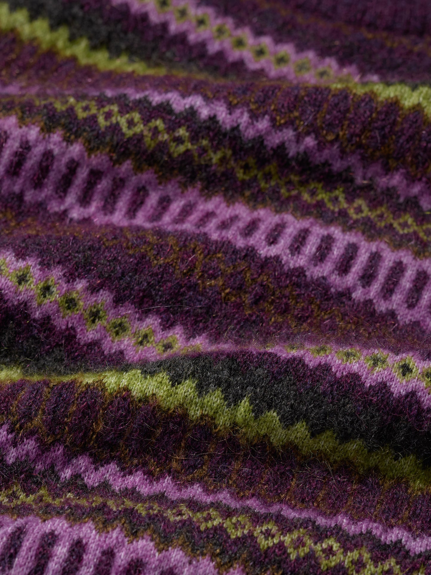SEASALT CORNWALL - Annik Fairaisle Vest - Modernist Grape Oak Mix