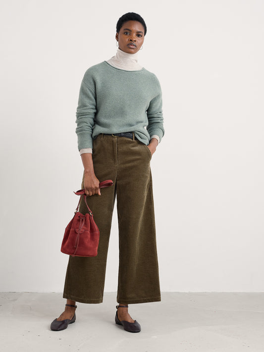 SEASALT CORNWALL - Asphodel Trouser - Dark Seagrass