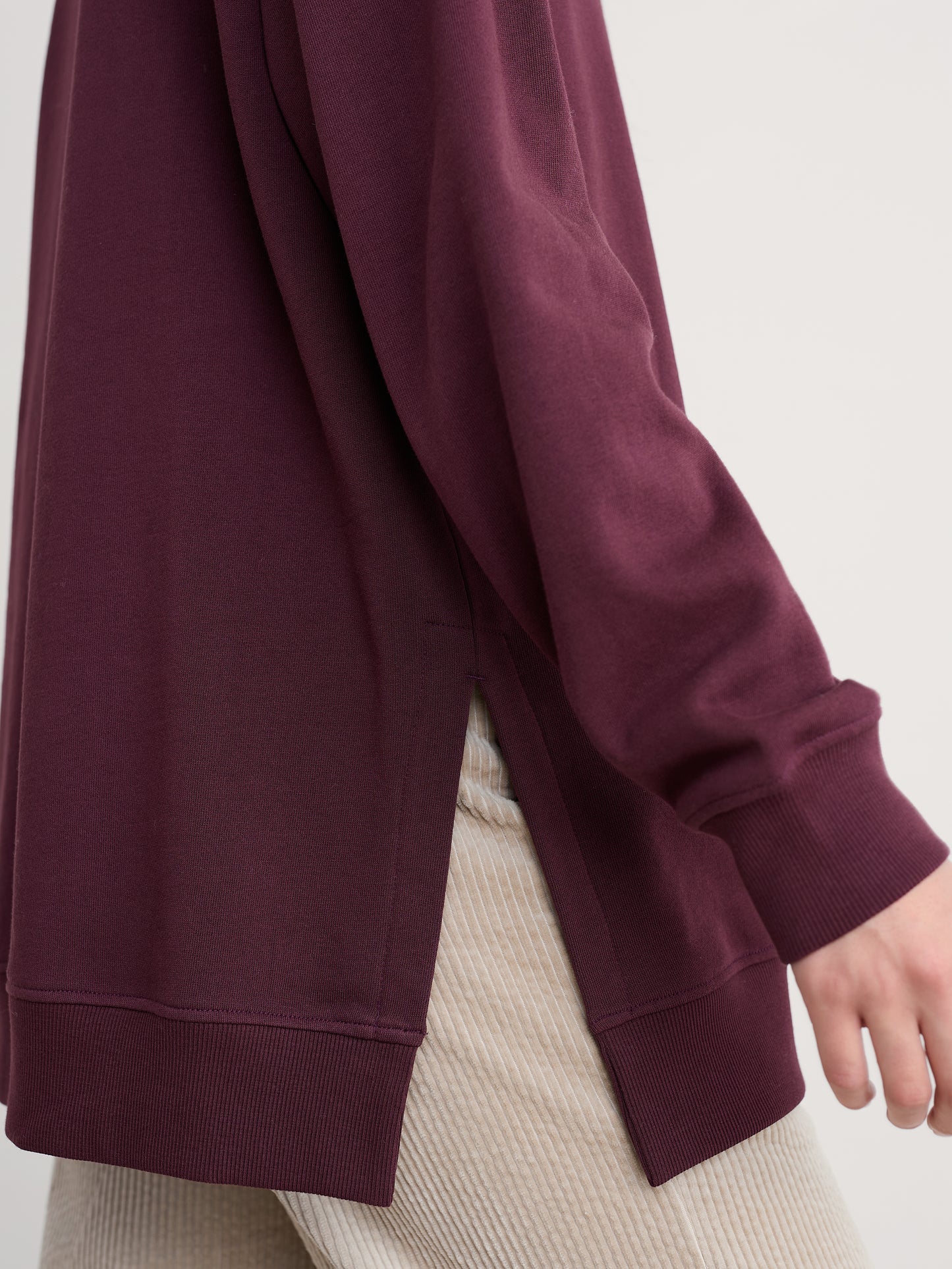 SEASALT CORNWALL - Bremble Organic Cotton Sweatshirt - Dark Hellebore