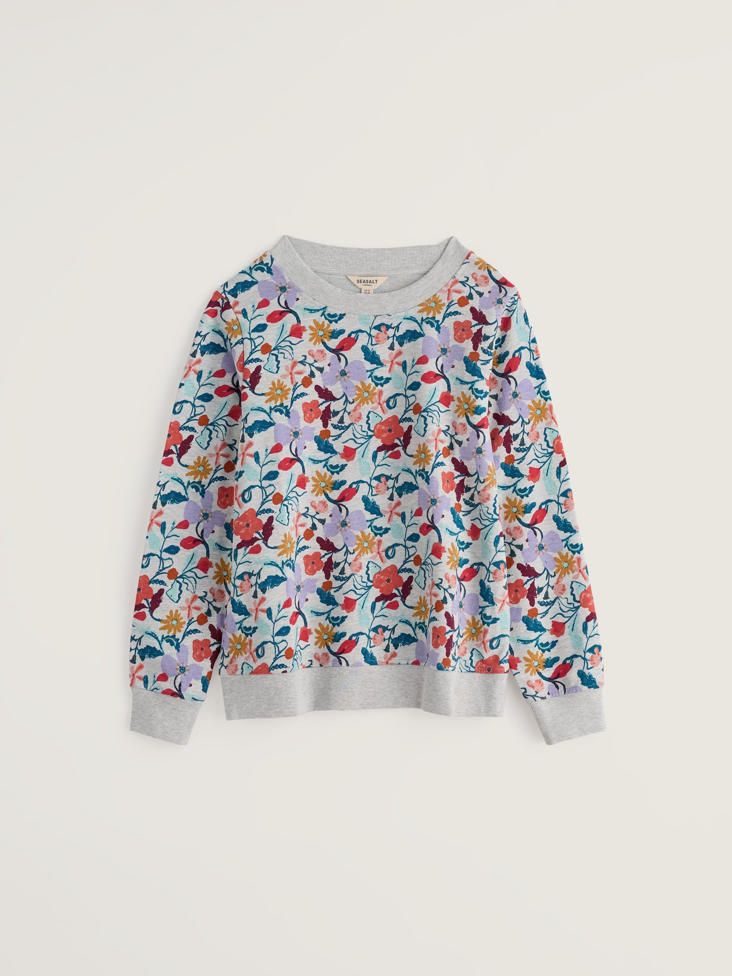 SEASALT CORNWALL - Bright Wave Crew Neck Sweatshirt - Winding Meadow Mix