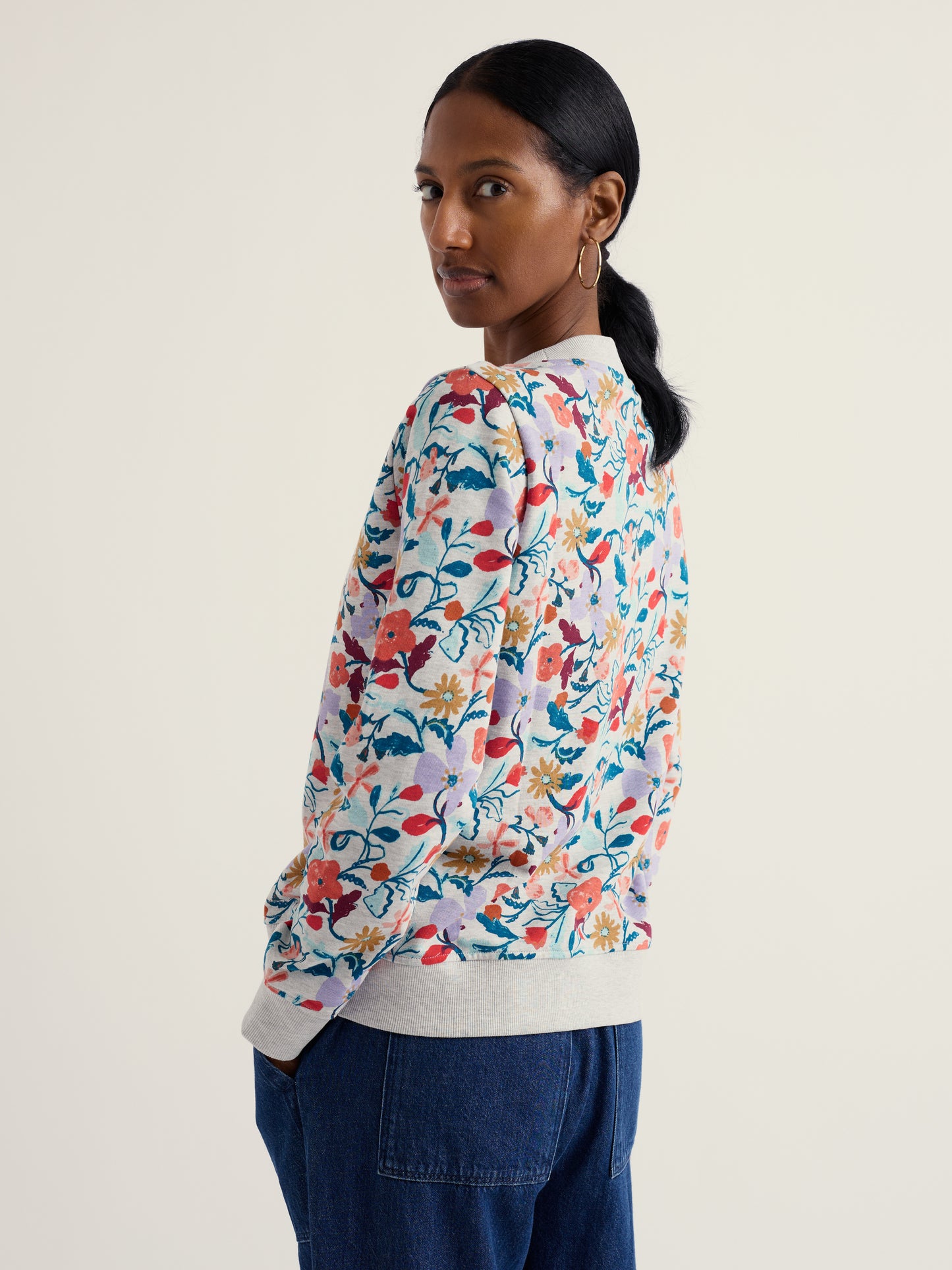 SEASALT CORNWALL - Bright Wave Crew Neck Sweatshirt - Winding Meadow Mix
