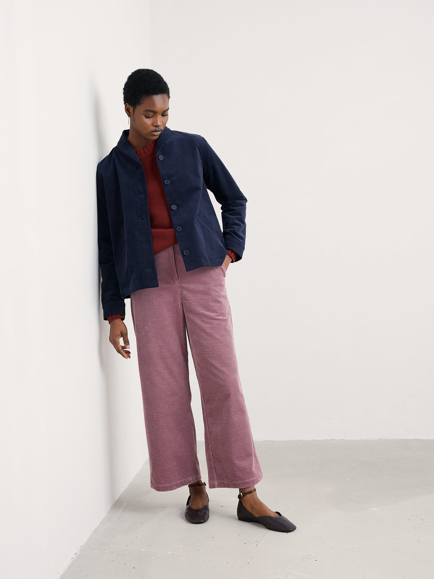 SEASALT CORNWALL - Brightwork Corduroy Jacket - Maritime