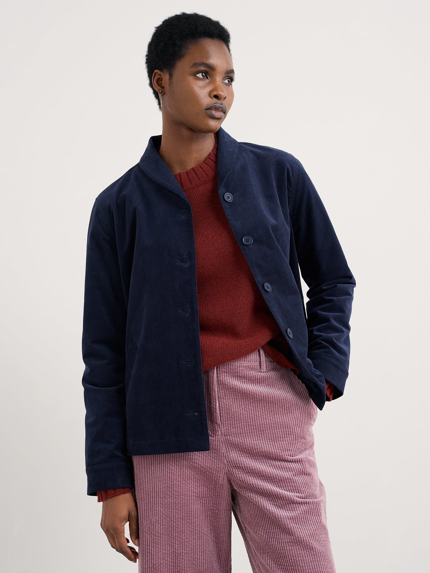 SEASALT CORNWALL - Brightwork Corduroy Jacket - Maritime