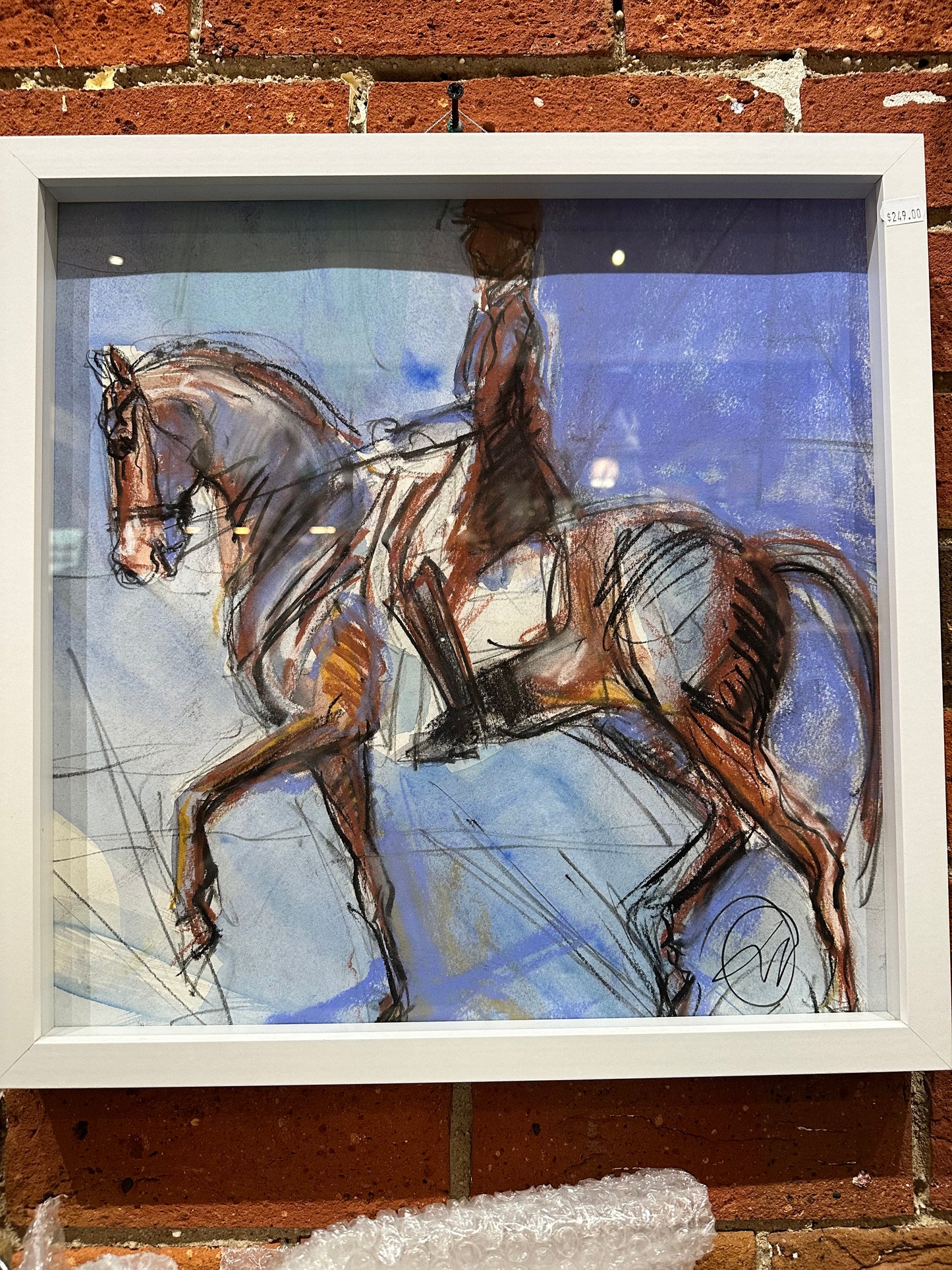 Original artwork "Dressage Horse and Rider" - Art of Equestrian