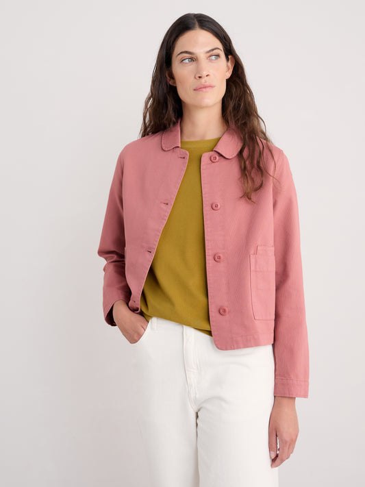 SEASALT CORNWALL - Coombe Lane Cotton Jacket - Dusty Rose