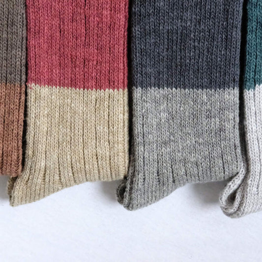 nishiguchi kutsushita : boston wool cotton slab sock