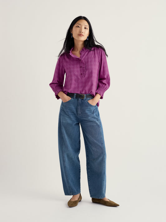 SEASALT CORNWALL - Feather Star Top - Bright Orchid