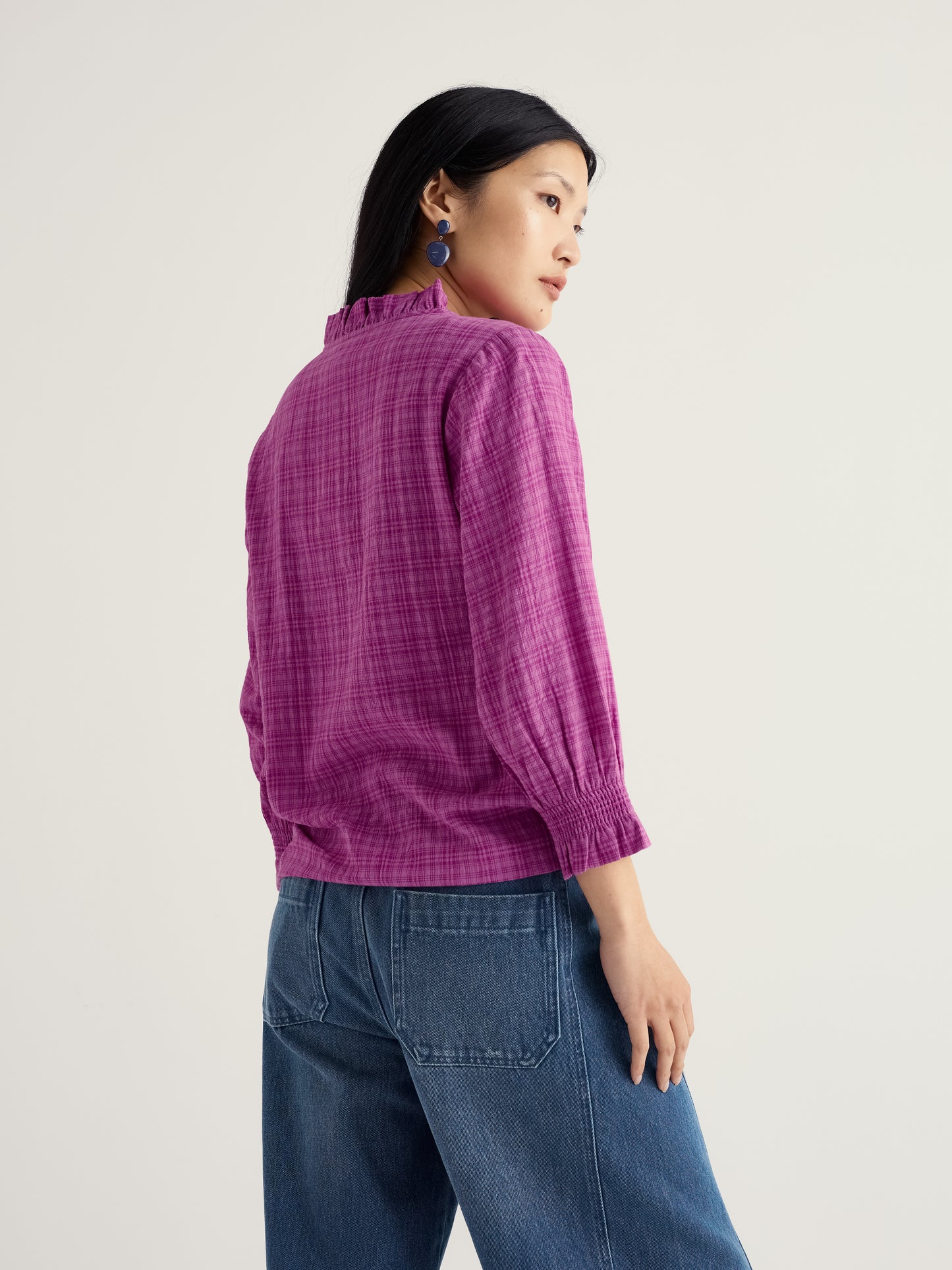 SEASALT CORNWALL - Feather Star Top - Bright Orchid