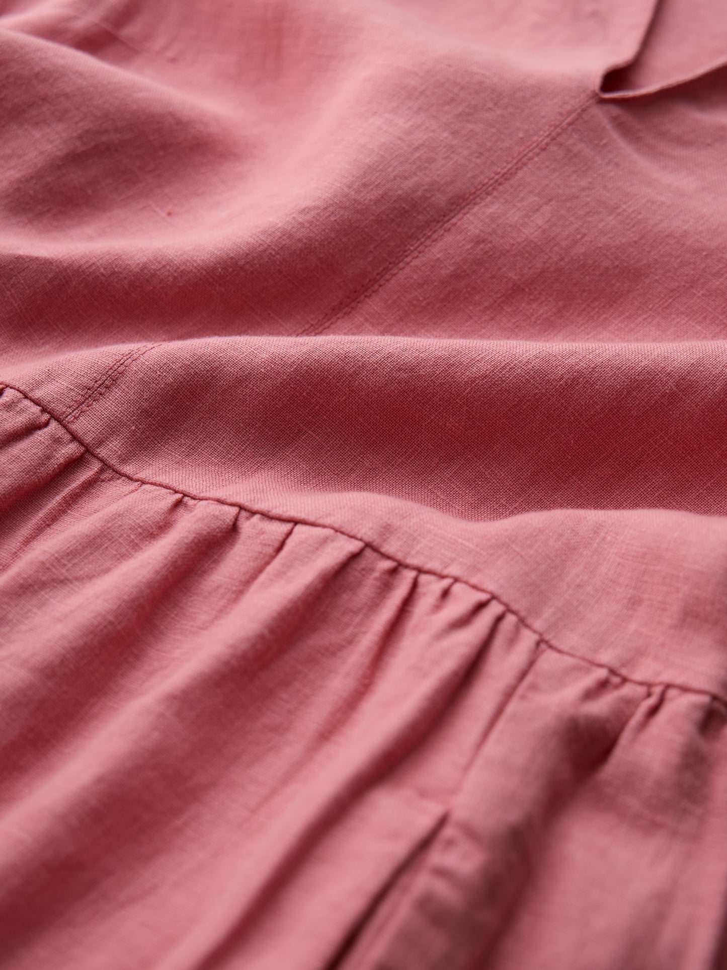 SEASALT CORNWALL - Fen Violet Linen Midi Dress - Wild Rose