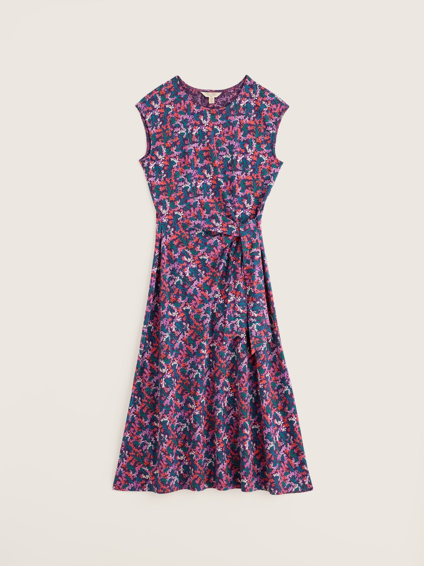 SEASALT CORNWALL - Fettling Dress - Summer Fronds Purple Kale