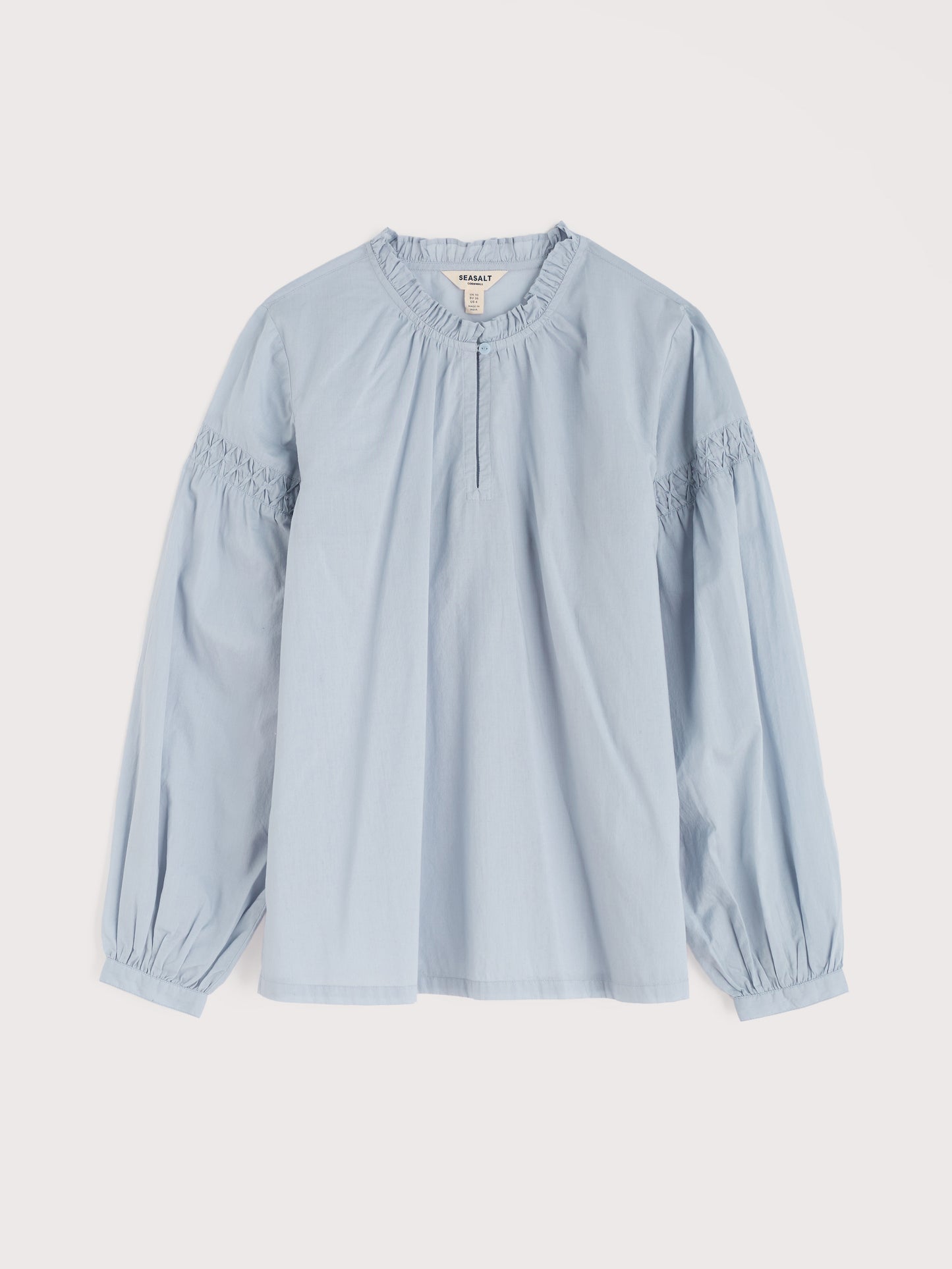 SEASALT CORNWALL - Gwel Long Sleeve Top - Blue Fog