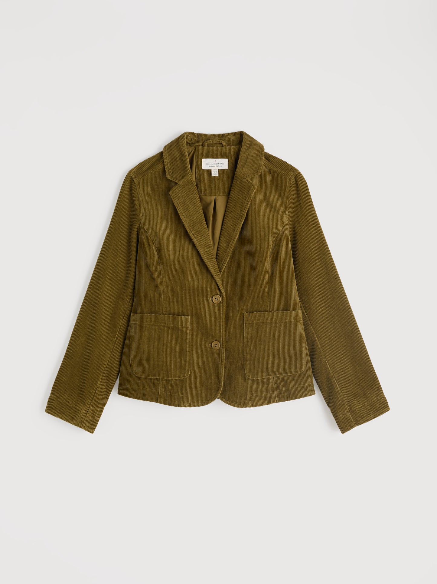 SEASALT CORNWALL - Heald Cord Blazer - Bright Olive