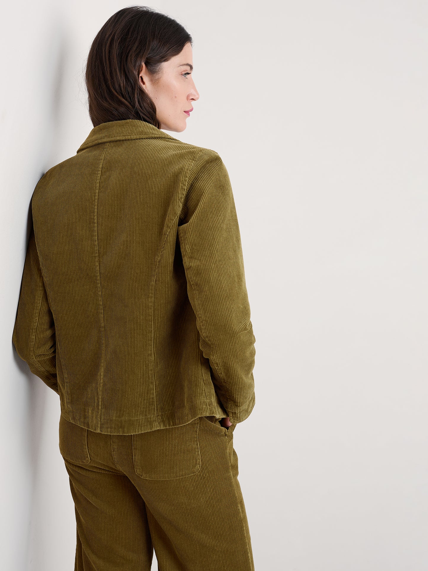 SEASALT CORNWALL - Heald Cord Blazer - Bright Olive