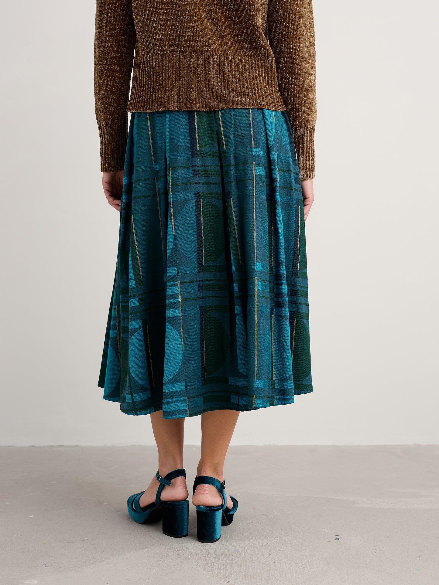 SEASALT CORNWALL -Interweaving Jacquard Skirt - Picrous Jacquard