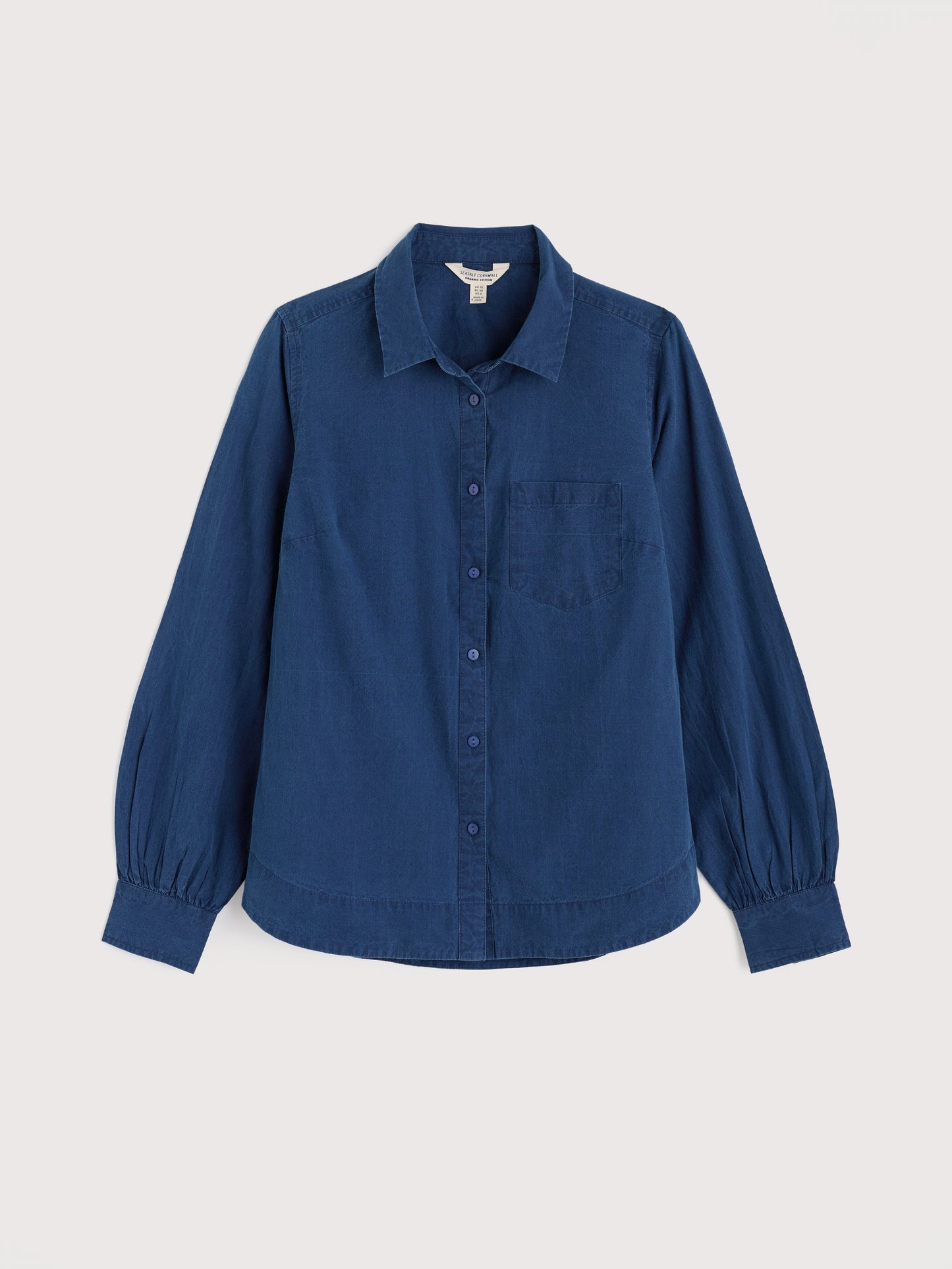 SEASALT CORNWALL - Isla Semi-Fitted Shirt - Mid Indigo