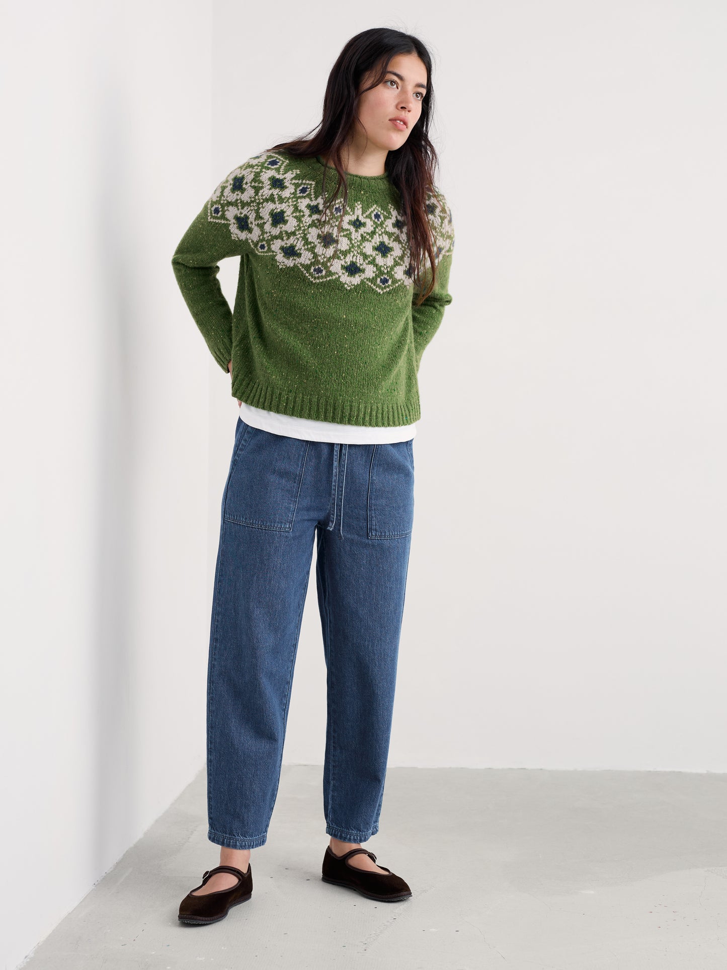 SEASALT CORNWALL - Johanna Jumper - Helianthus Cedar Green Mix