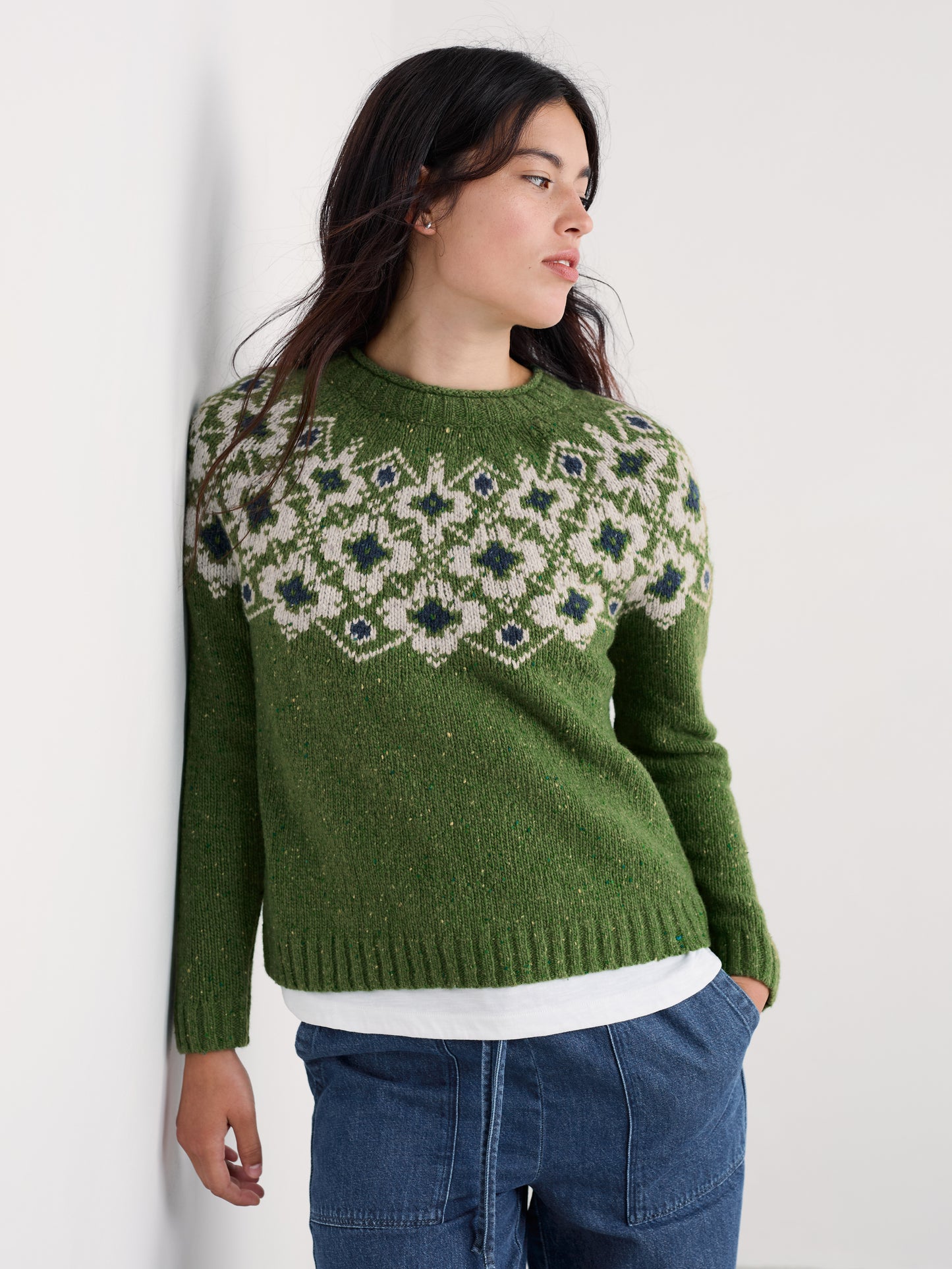 SEASALT CORNWALL - Johanna Jumper - Helianthus Cedar Green Mix