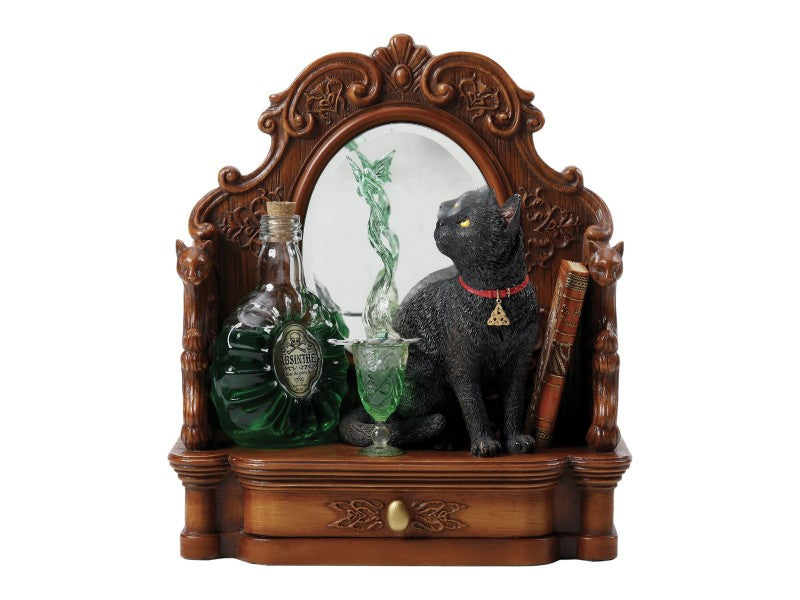 Absinthe Cat Figurine by Lisa Parker