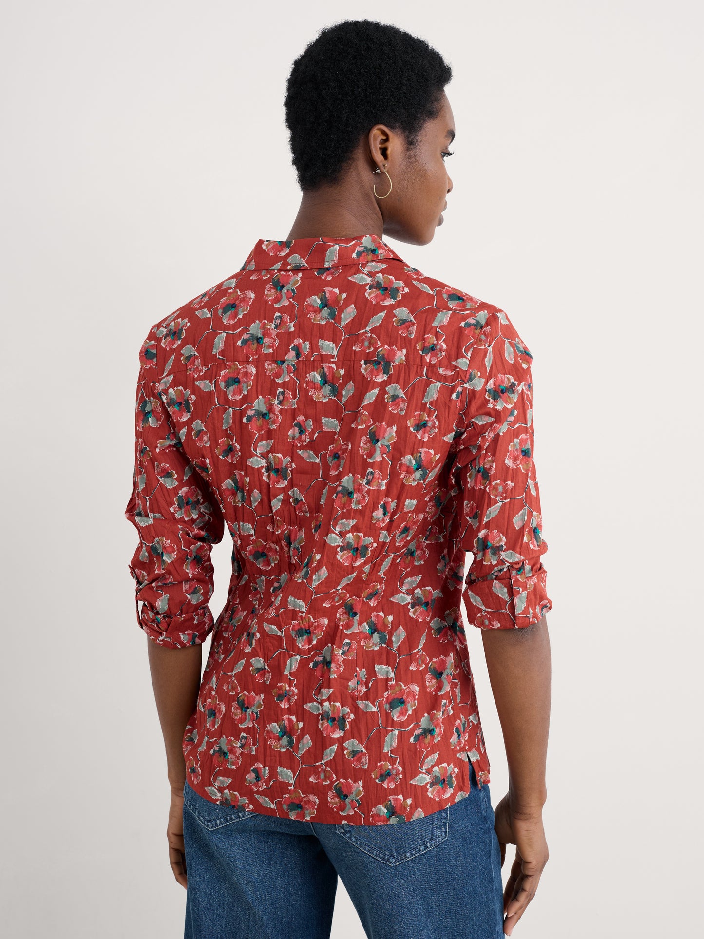 SEASALT CORNWALL - Larissa Shirt - Artist Camellia Red Sail